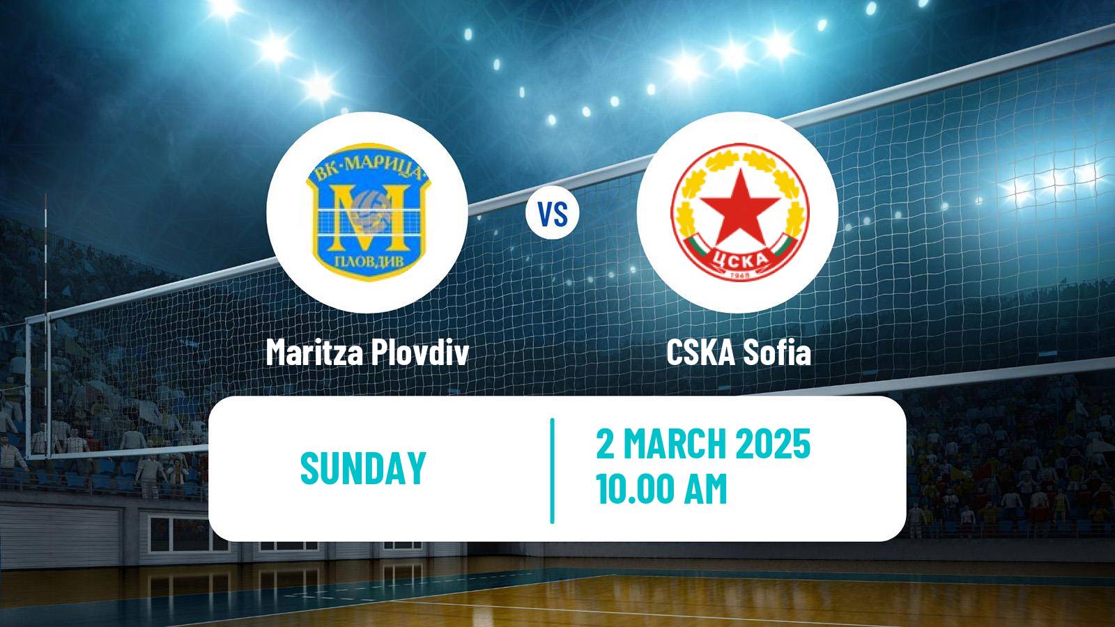 Volleyball Bulgarian SuperLiga Volleyball Women Maritza Plovdiv - CSKA Sofia