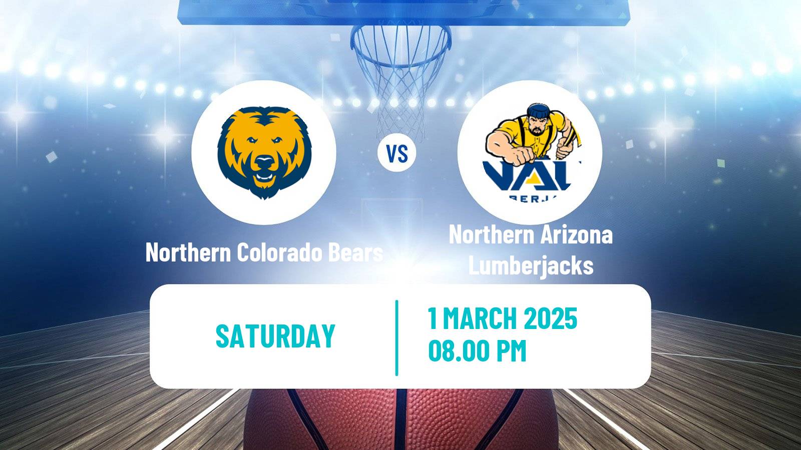 Basketball NCAA College Basketball Women Northern Colorado Bears - Northern Arizona Lumberjacks