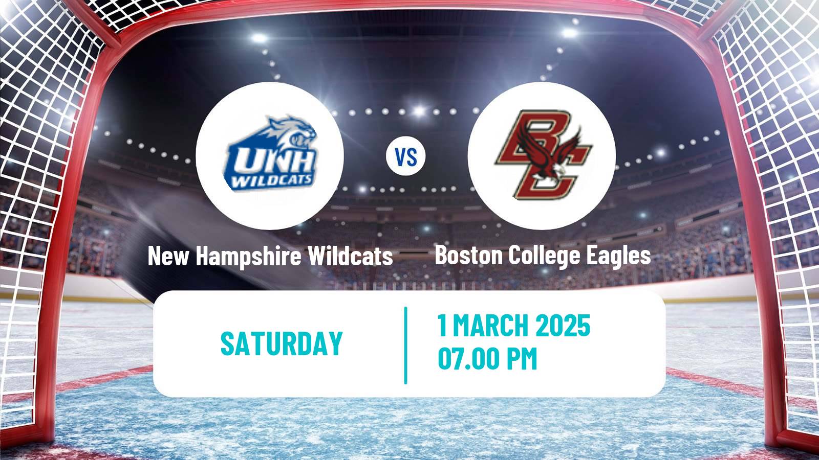 Hockey NCAA Hockey New Hampshire Wildcats - Boston College Eagles