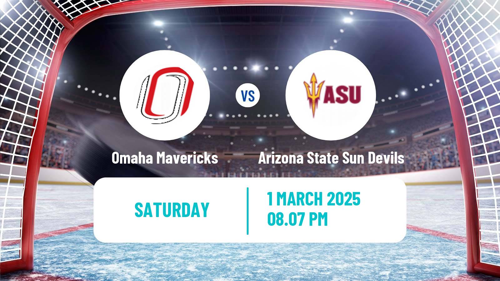 Hockey NCAA Hockey Omaha Mavericks - Arizona State Sun Devils