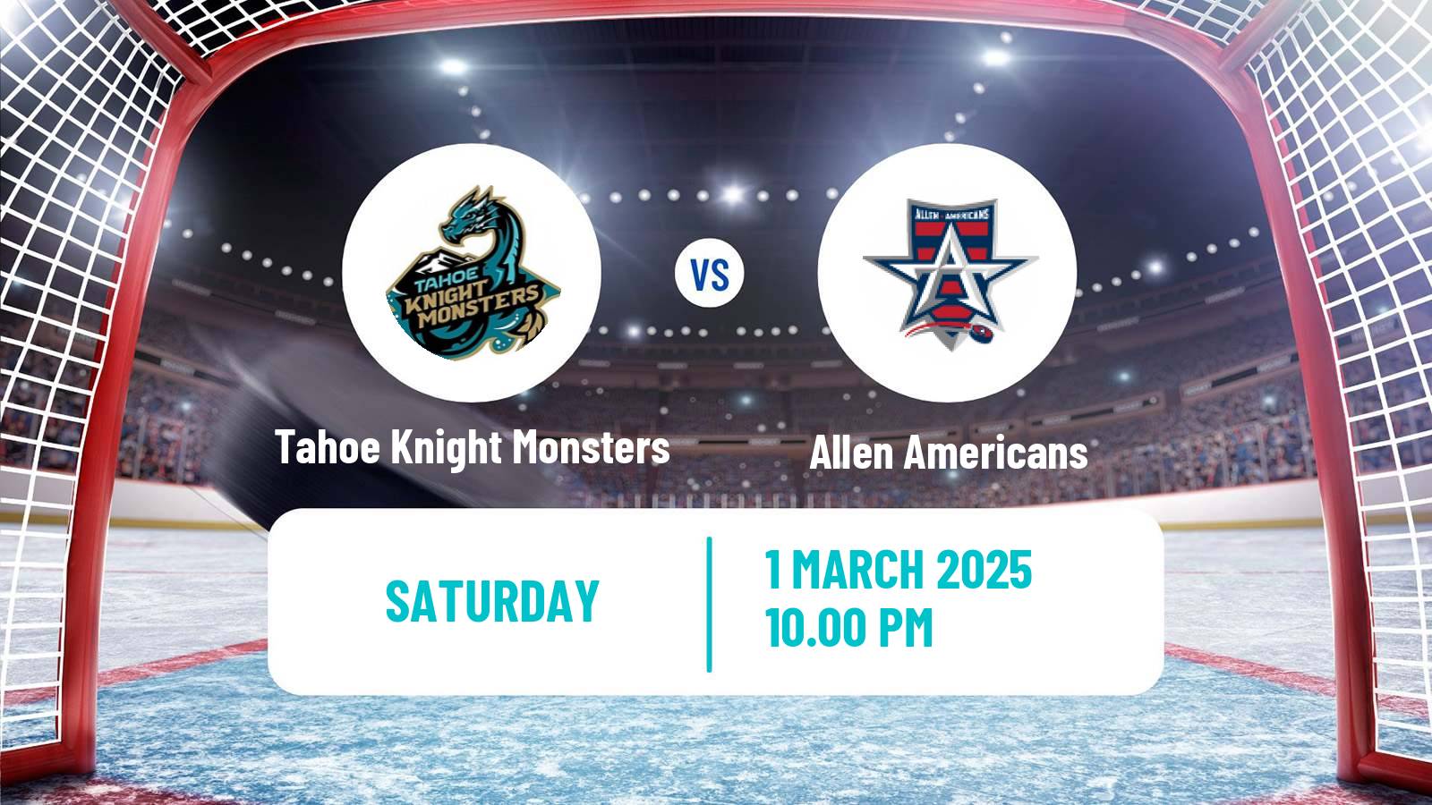 Hockey ECHL Tahoe Knight Monsters - Allen Americans