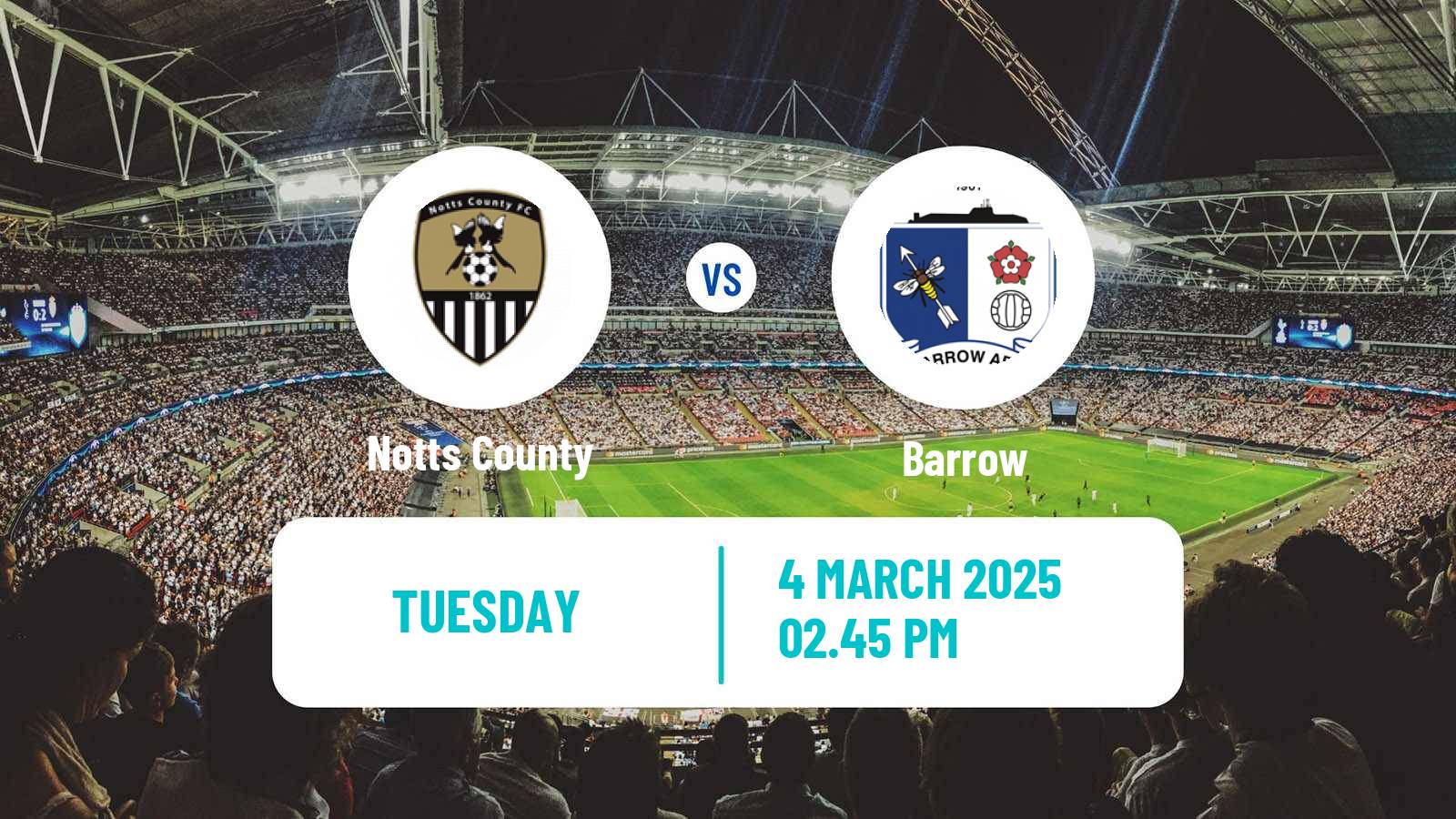 Soccer English League Two Notts County - Barrow