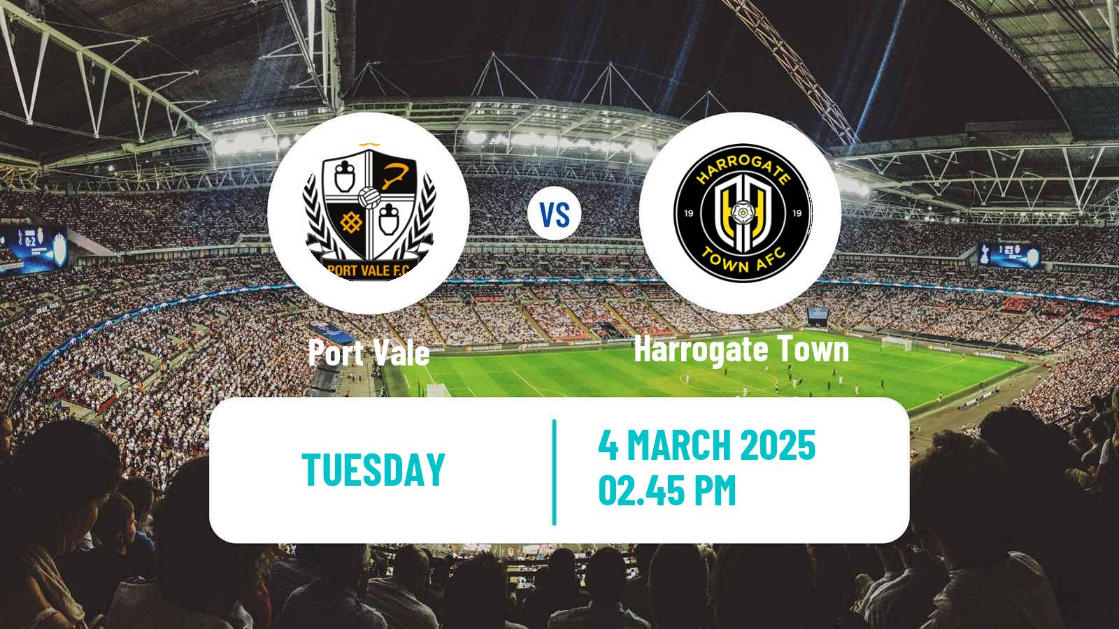Soccer English League Two Port Vale - Harrogate Town