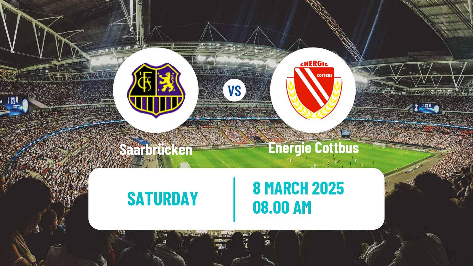 Soccer German 3 Bundesliga Saarbrücken - Energie Cottbus