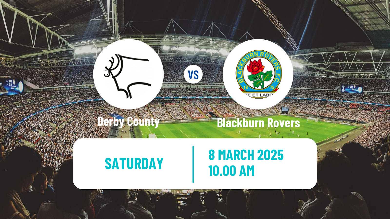 Soccer English League Championship Derby County - Blackburn Rovers