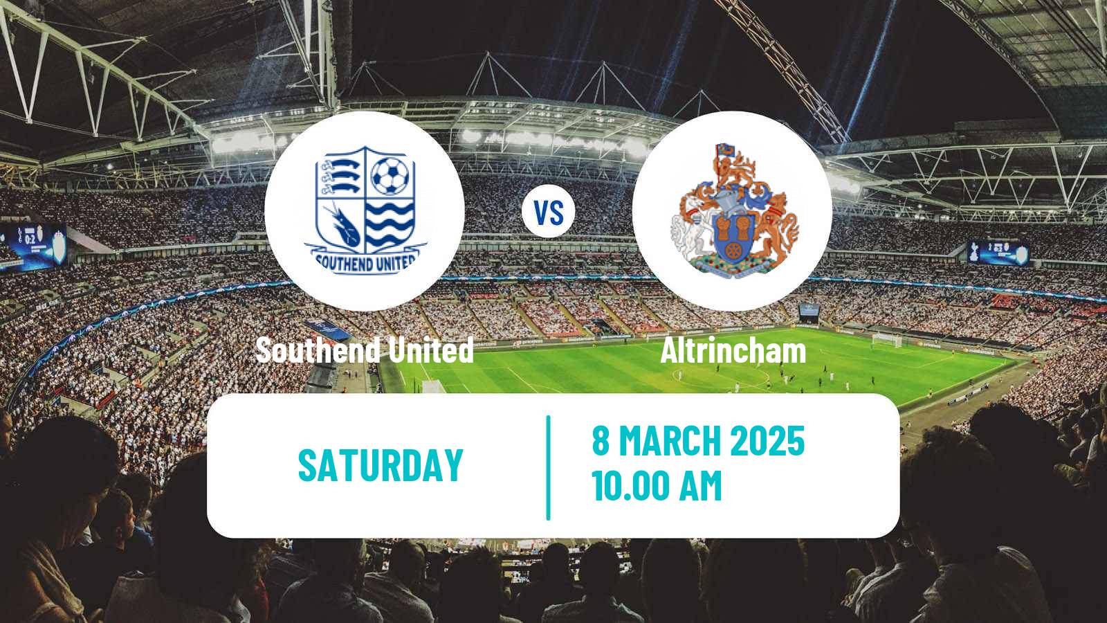 Soccer English National League Southend United - Altrincham