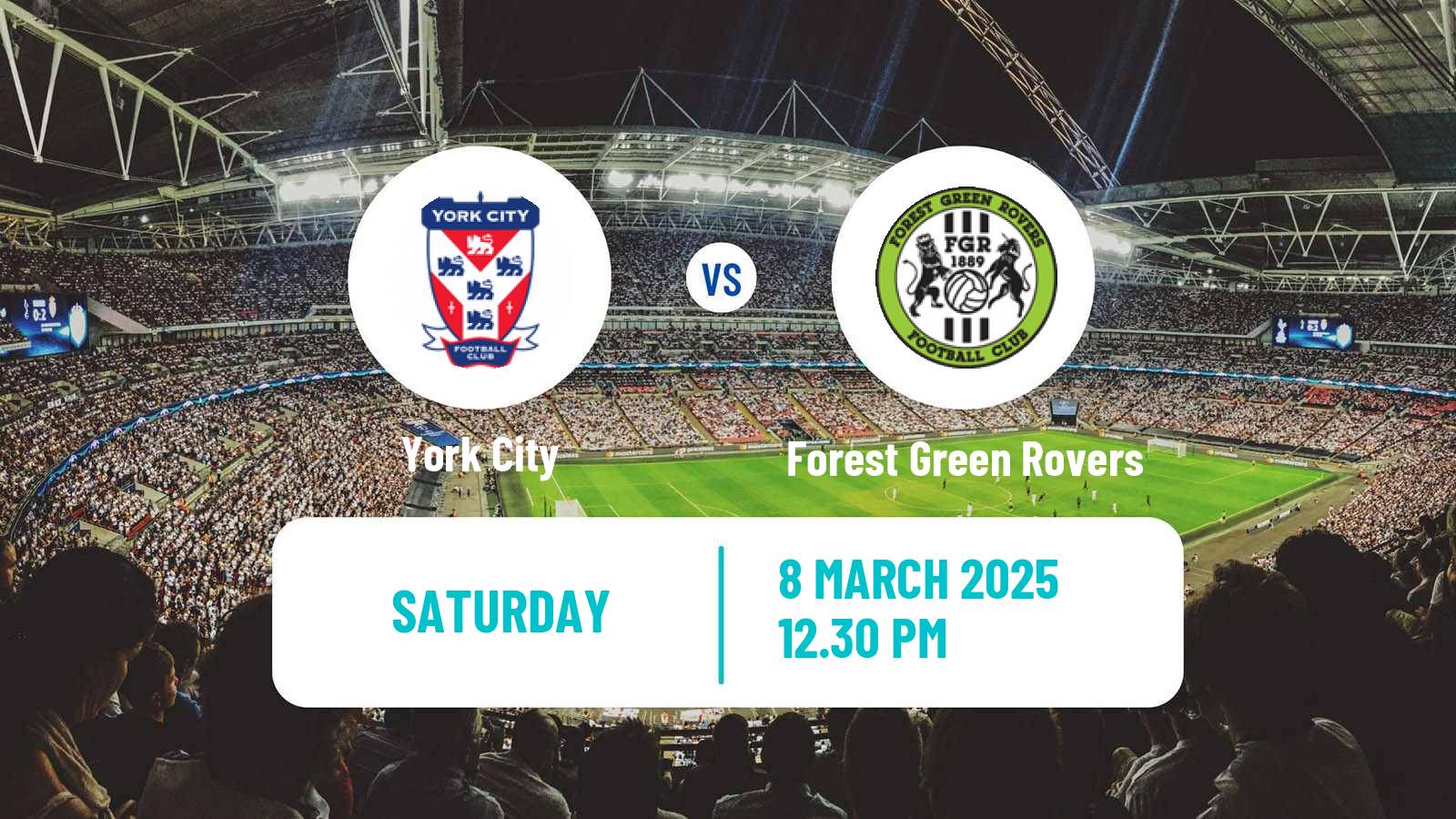 Soccer English National League York City - Forest Green Rovers
