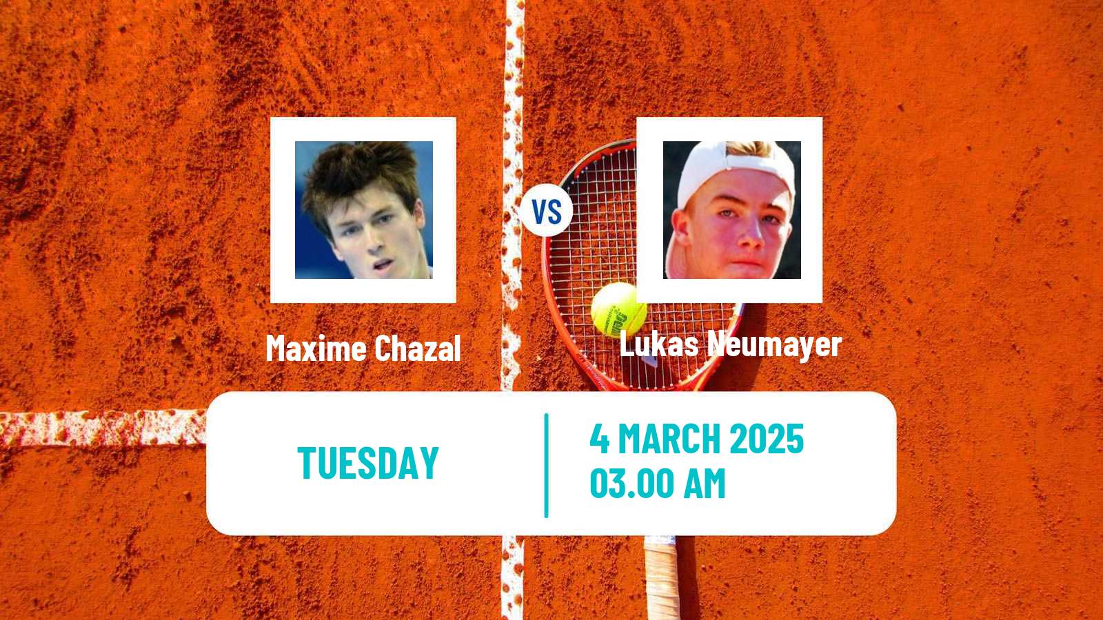 Tennis Kigali 2 Challenger Men Maxime Chazal - Lukas Neumayer