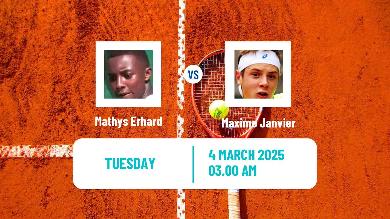 Tennis Kigali 2 Challenger Men Mathys Erhard - Maxime Janvier