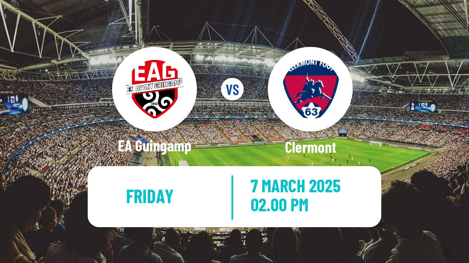 Soccer French Ligue 2 Guingamp - Clermont