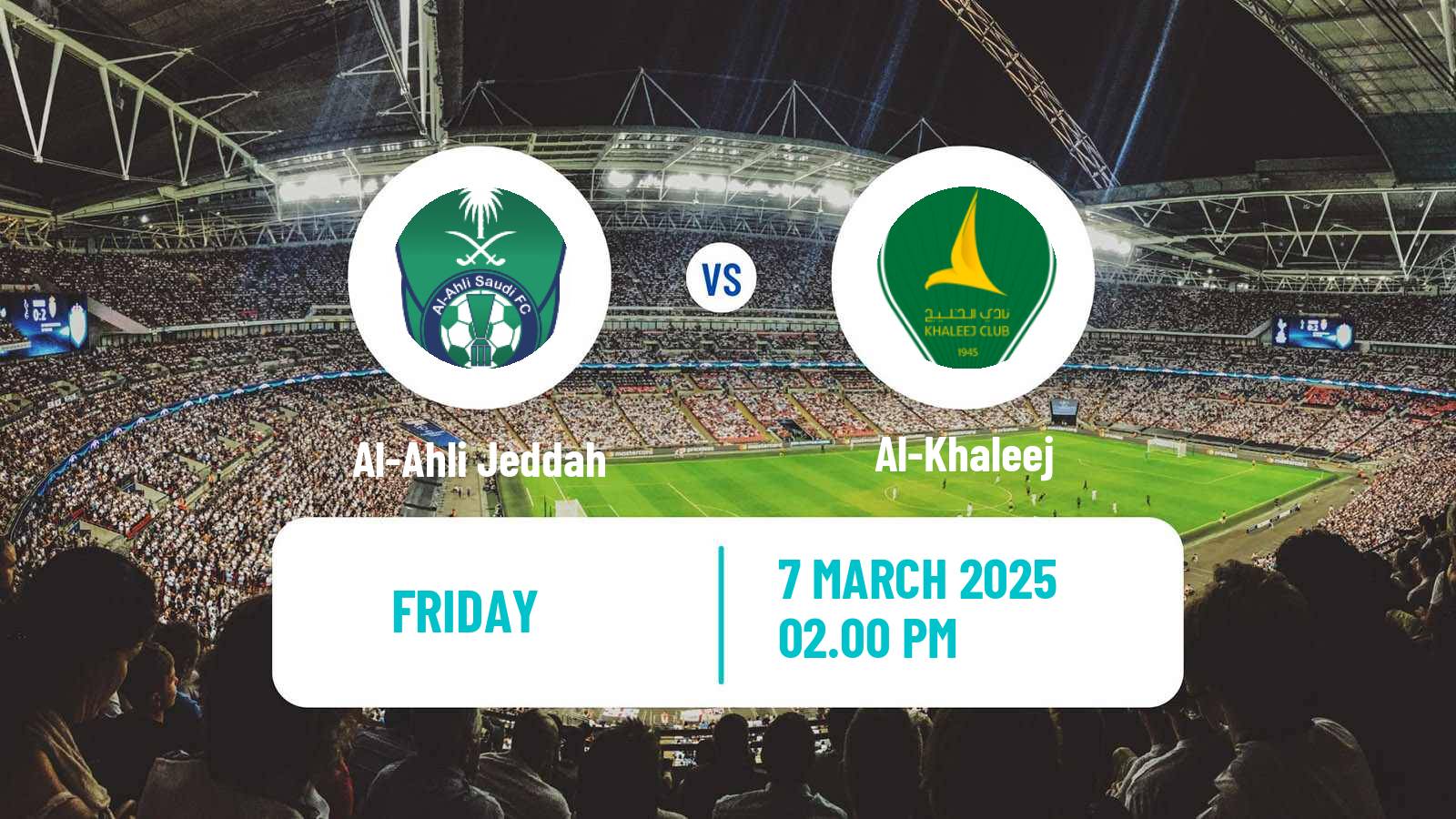 Soccer Saudi Professional League Al-Ahli Jeddah - Al-Khaleej