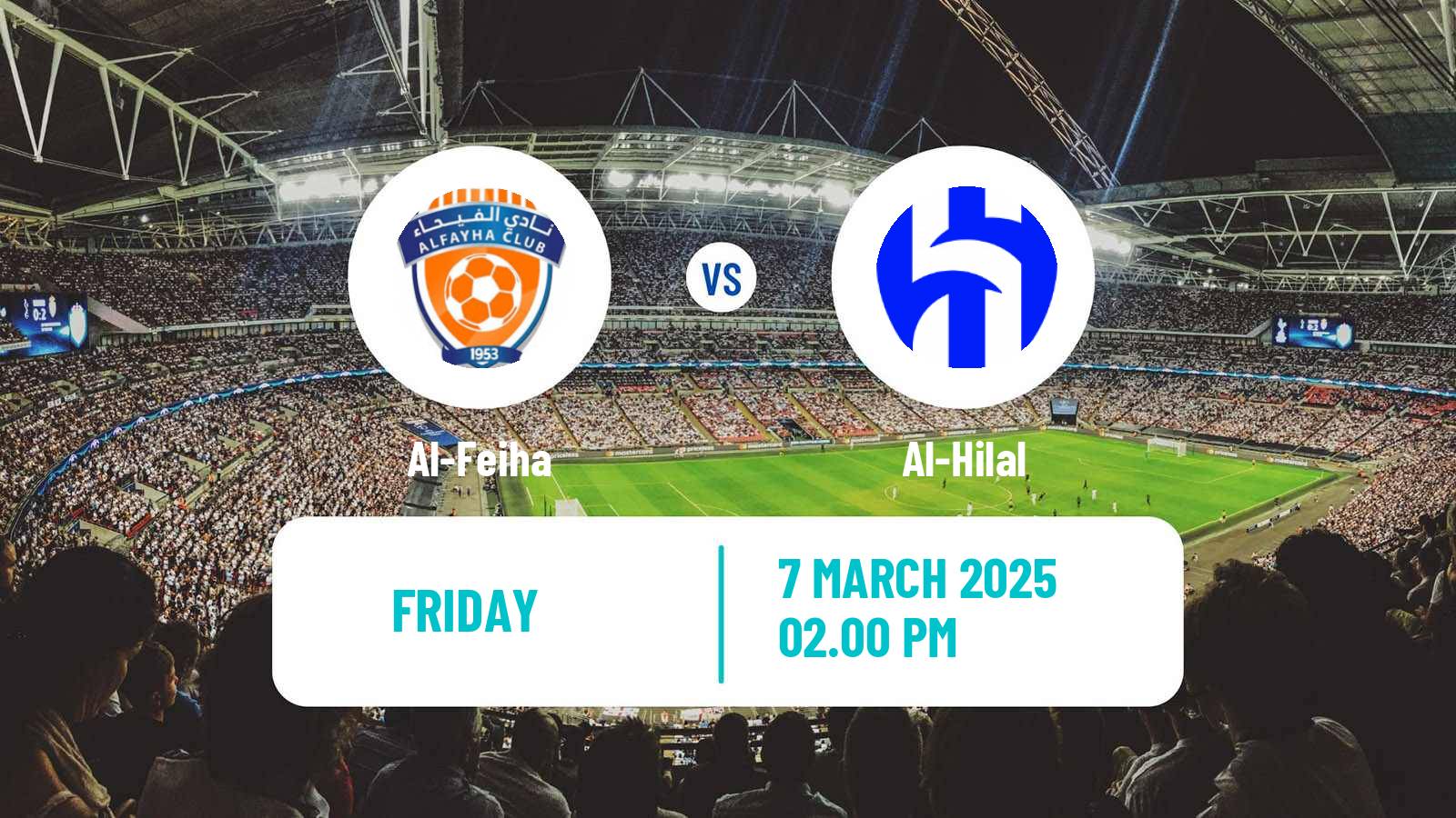 Soccer Saudi Professional League Al-Feiha - Al-Hilal