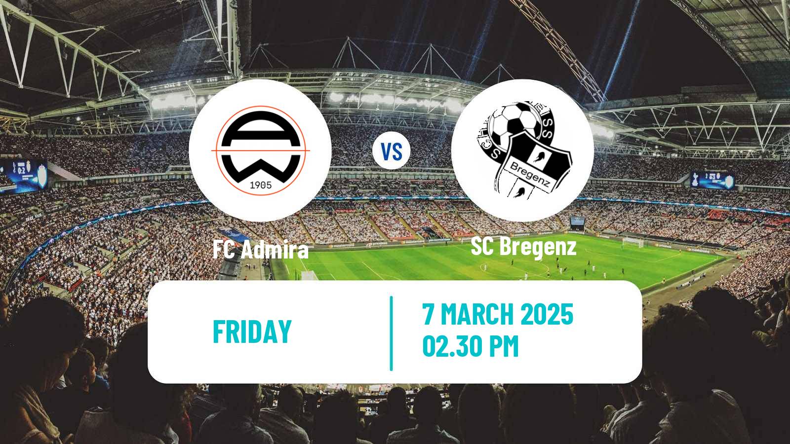 Soccer Austrian 2 Liga Admira - Bregenz