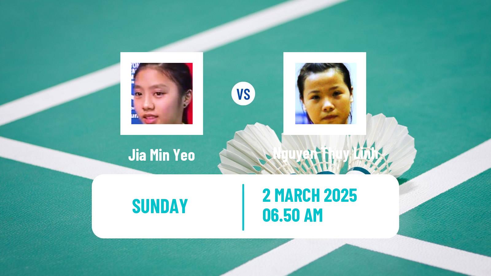 Badminton BWF World Tour German Open Women Jia Min Yeo - Nguyen Thuy Linh