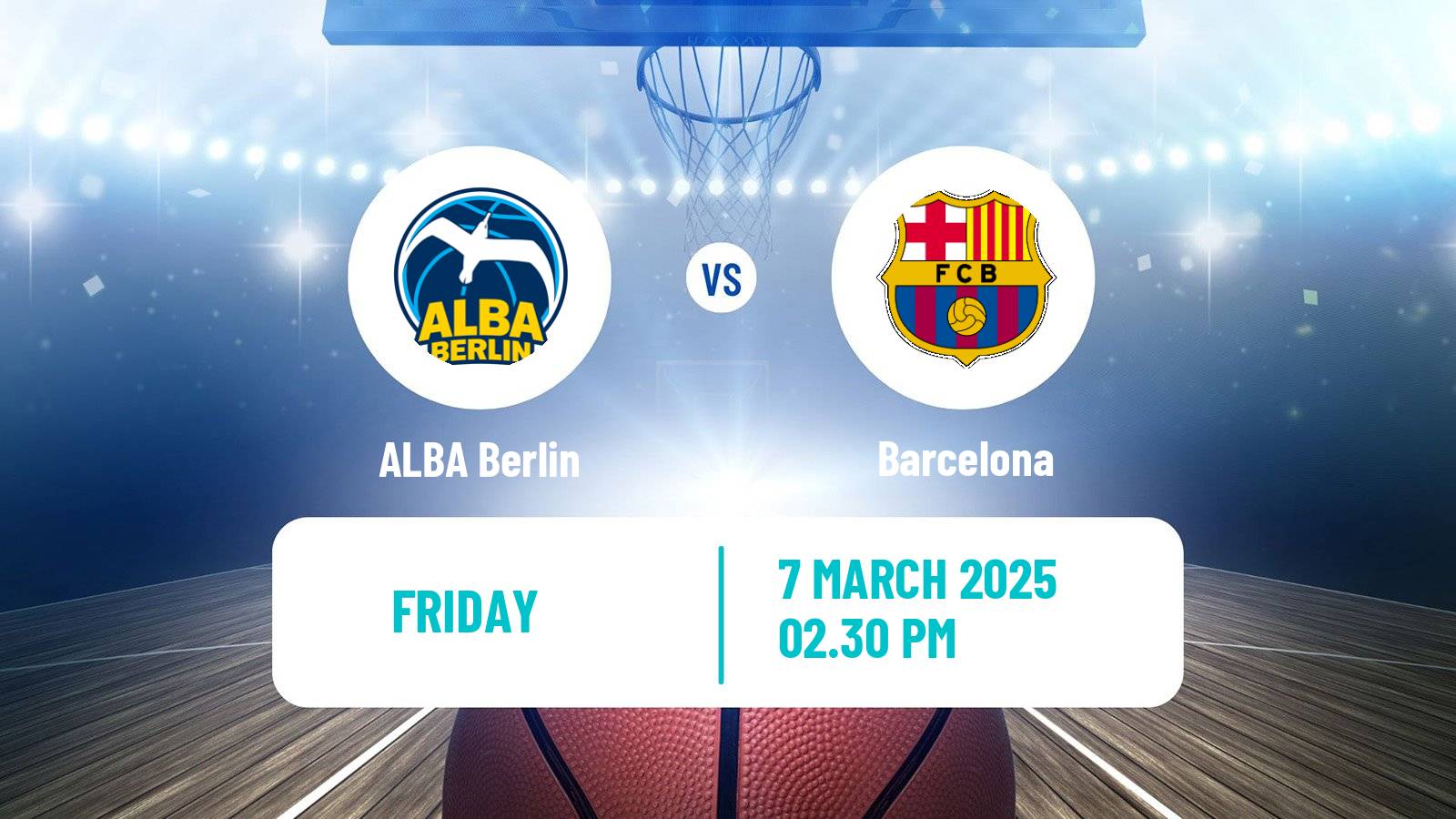 Basketball Euroleague ALBA Berlin - Barcelona