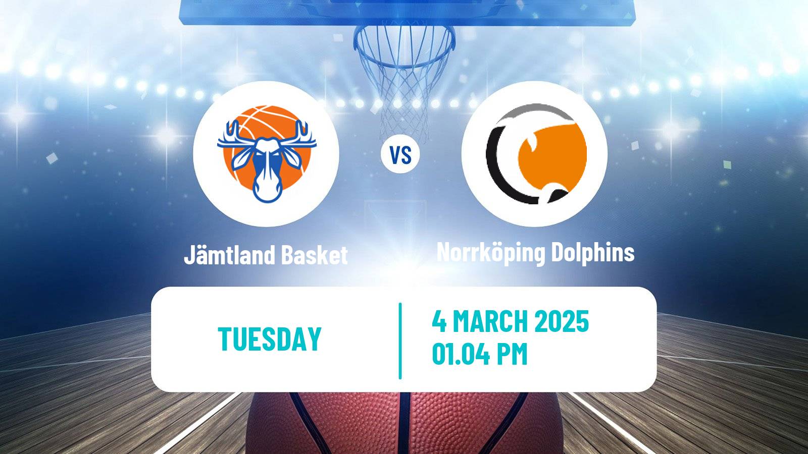 Basketball Swedish Basketligan Jämtland Basket - Norrköping Dolphins