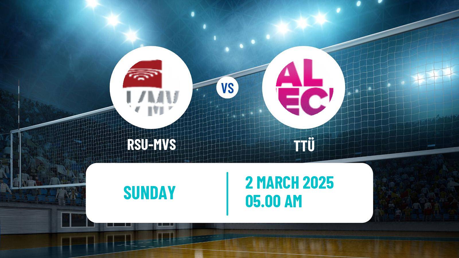 Volleyball Baltic League Volleyball Women RSU-MVS - TTÜ