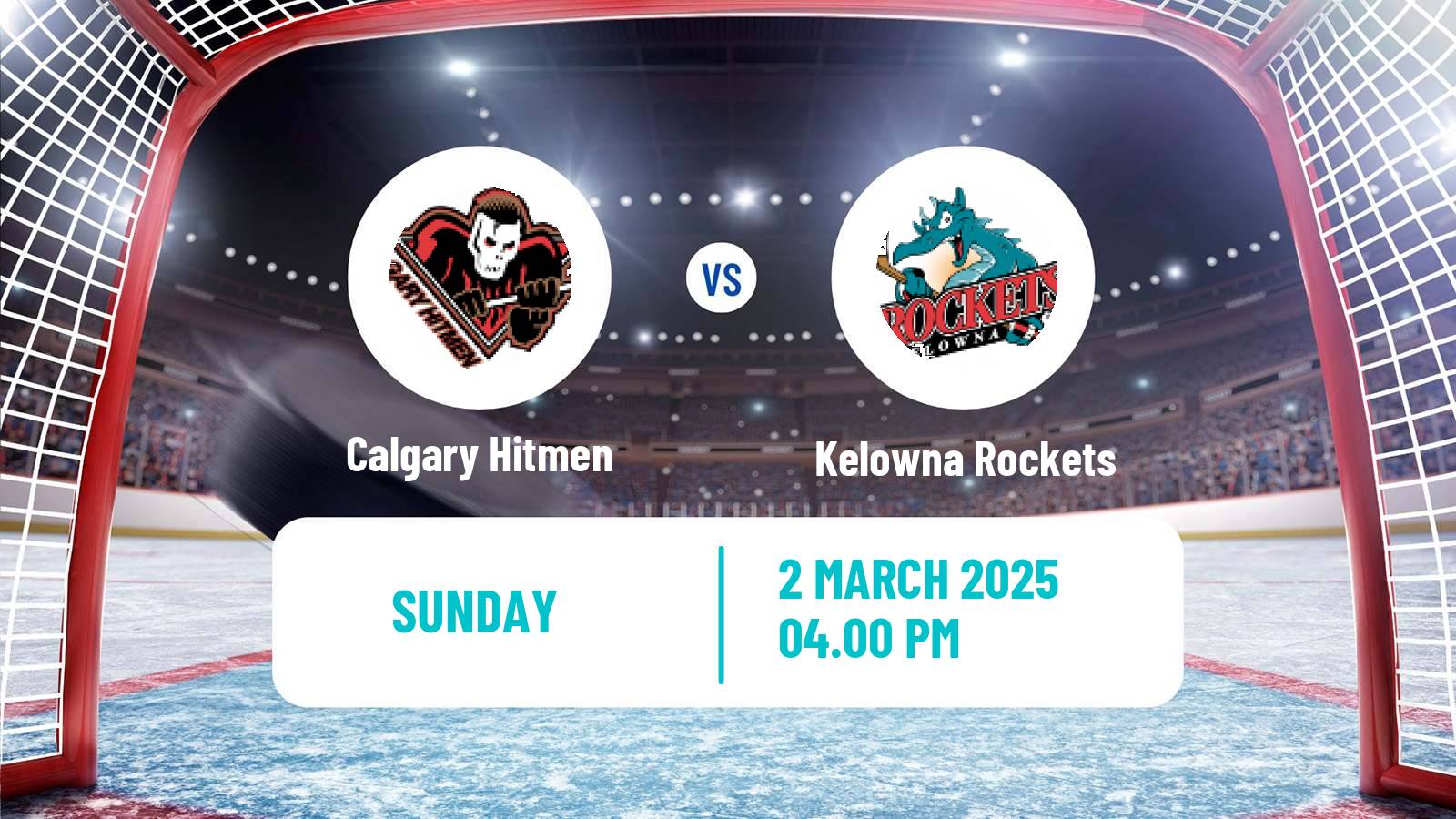 Hockey WHL Calgary Hitmen - Kelowna Rockets