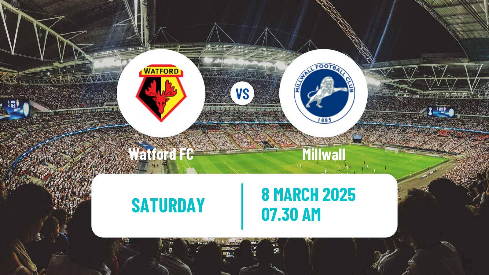 Soccer English League Championship Watford - Millwall