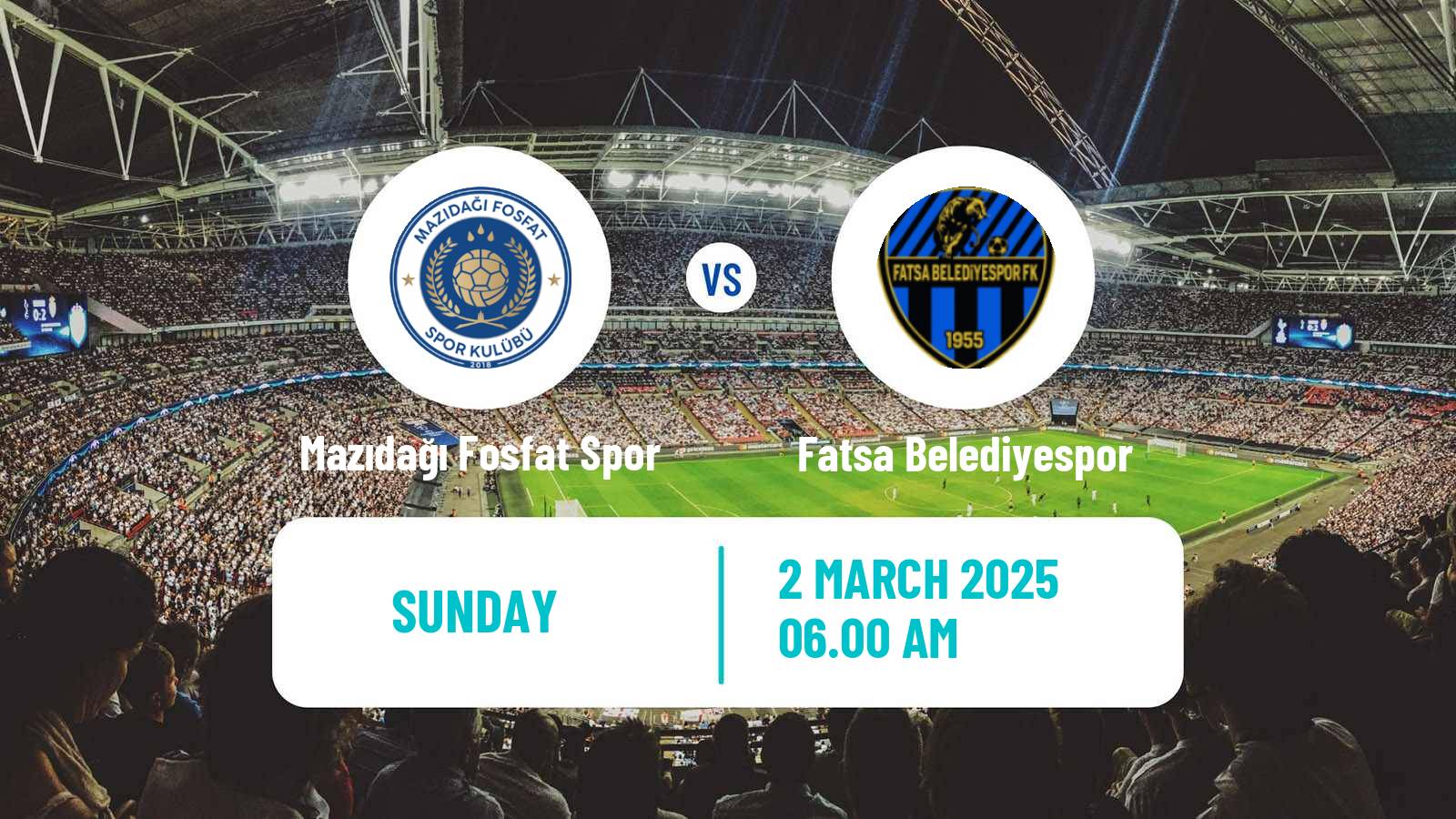 Soccer Turkish 3 Lig Group 2 Mazıdağı Fosfat Spor - Fatsa Belediyespor