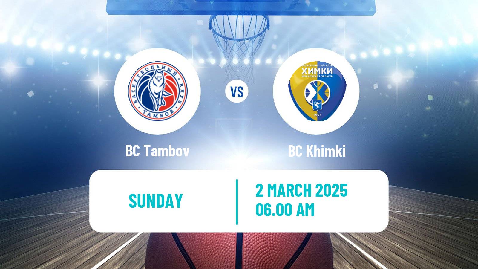 Basketball Russian Super League Basketball Tambov - BC Khimki