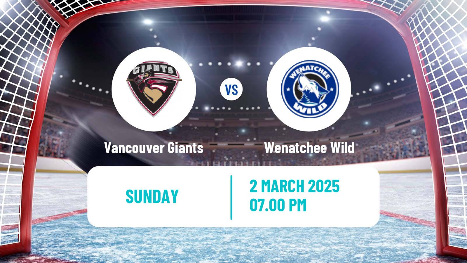 Hockey WHL Vancouver Giants - Wenatchee Wild
