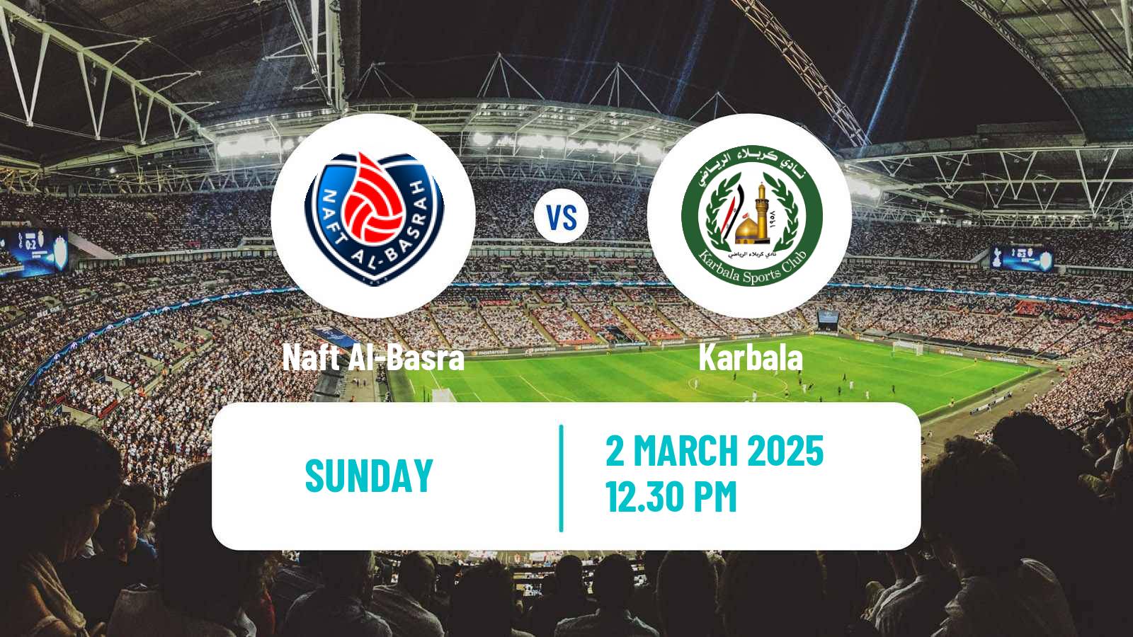 Soccer Iraqi Premier League Naft Al-Basra - Karbala