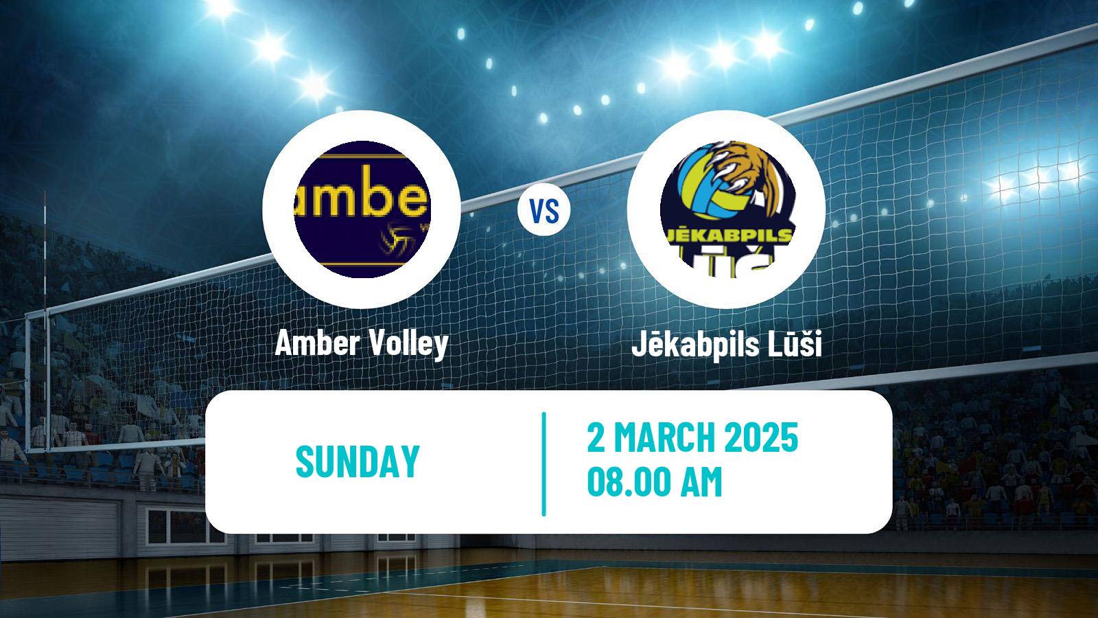 Volleyball Latvian Nacionala Liga Volleyball Amber Volley - Jēkabpils Lūši