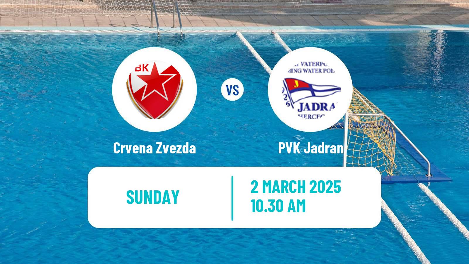 Water polo Serbian Super Liga Water Polo Crvena Zvezda - PVK Jadran
