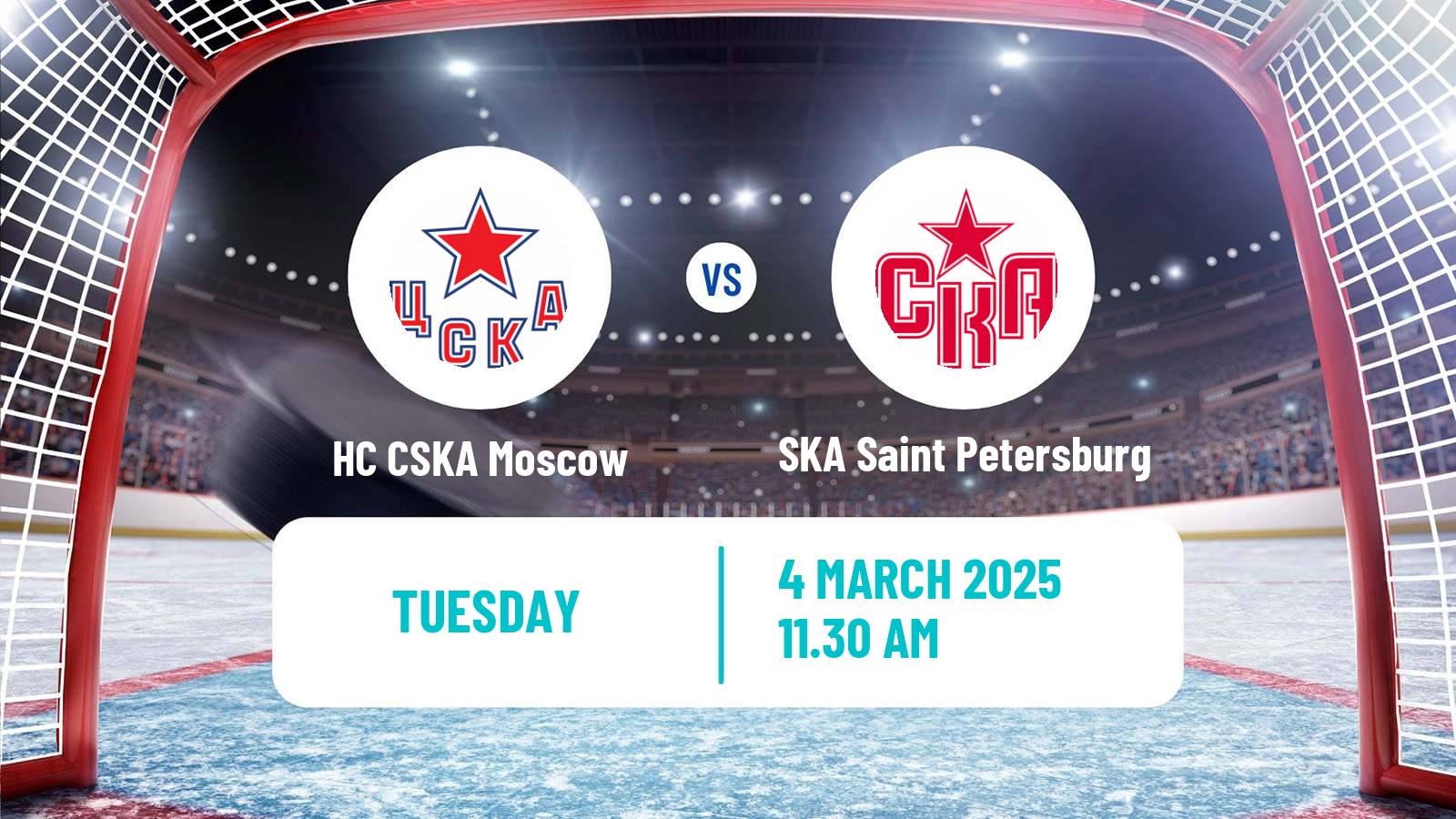 Hockey KHL HC CSKA Moscow - SKA Saint Petersburg