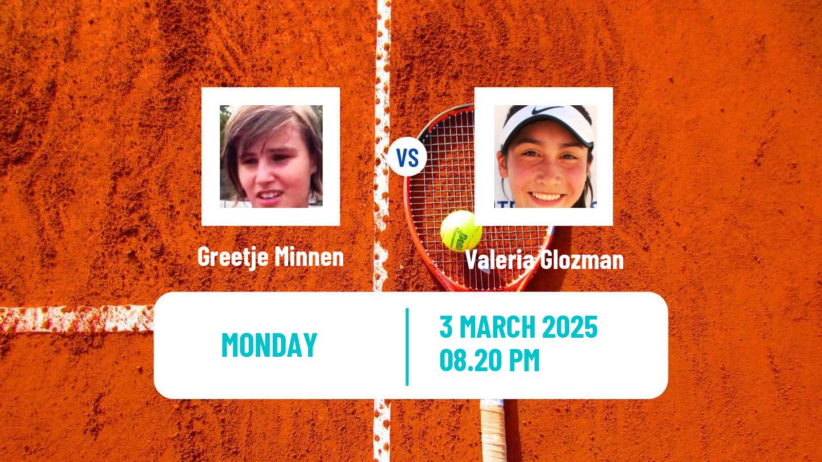 Tennis WTA Indian Wells Greetje Minnen - Valeria Glozman
