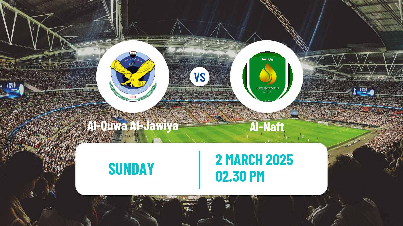 Soccer Iraqi Premier League Al-Quwa Al-Jawiya - Al-Naft