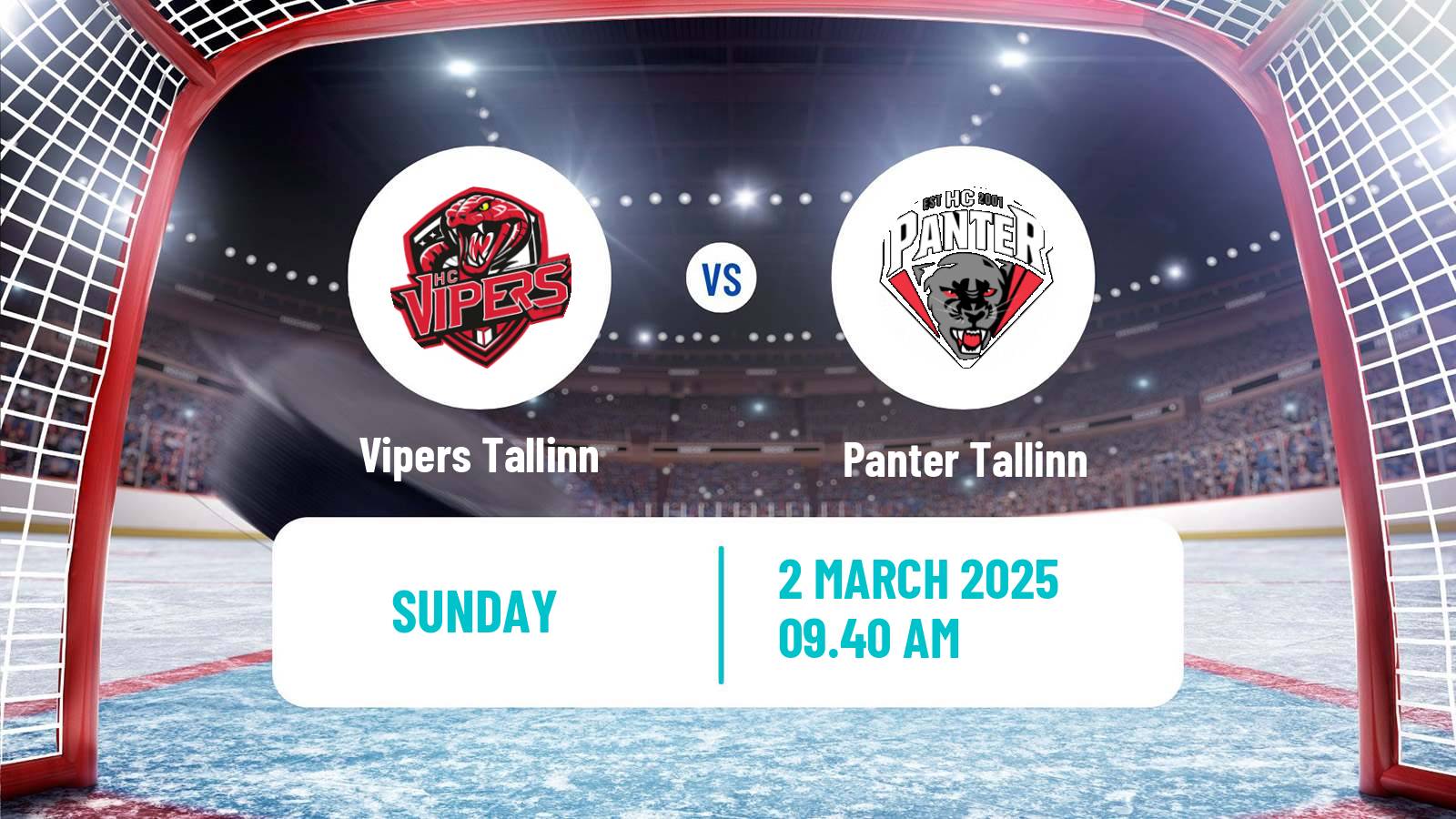 Hockey Estonian Hokiliiga Vipers Tallinn - Panter Tallinn