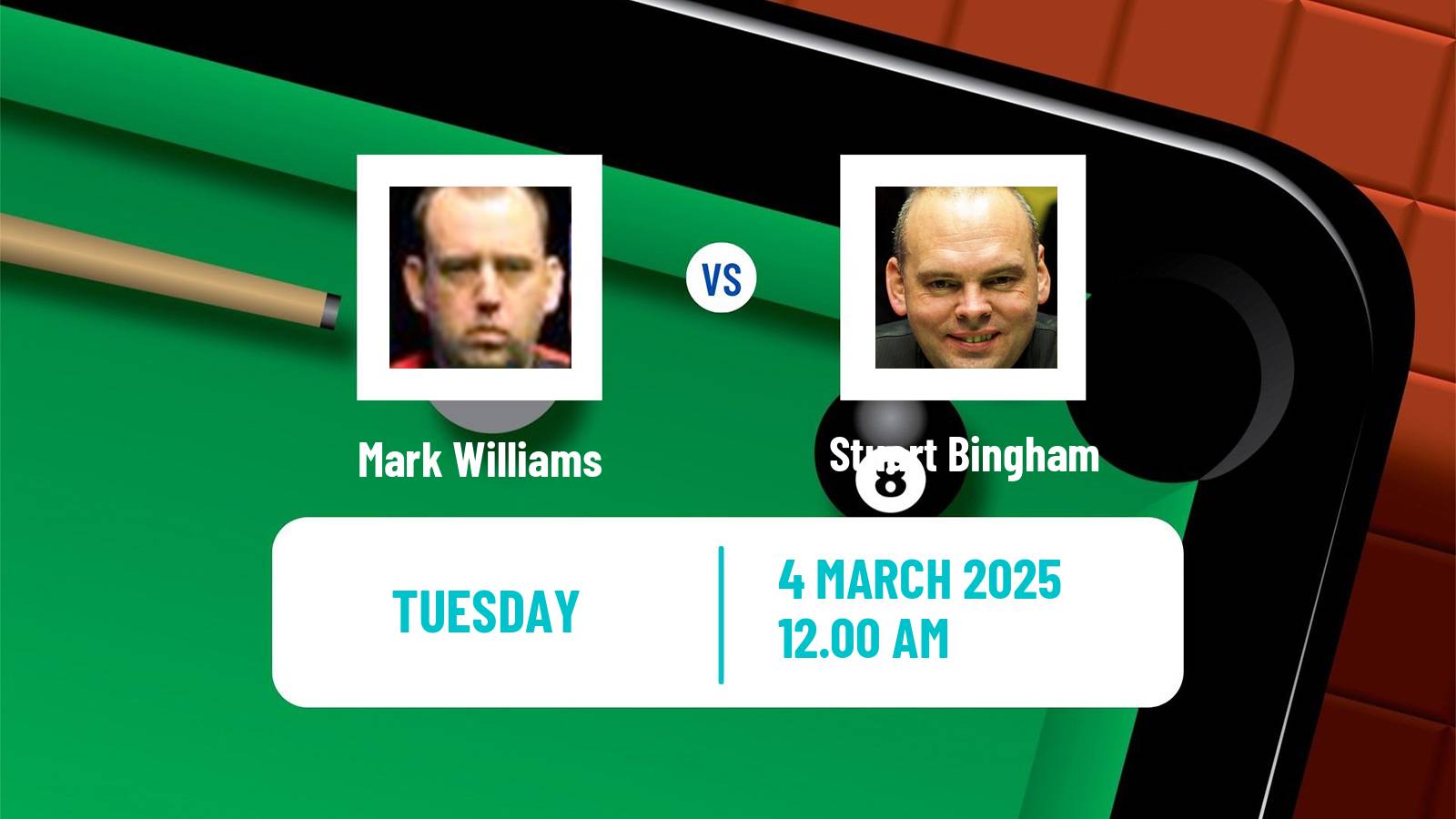 Snooker World Grand Prix Mark Williams - Stuart Bingham