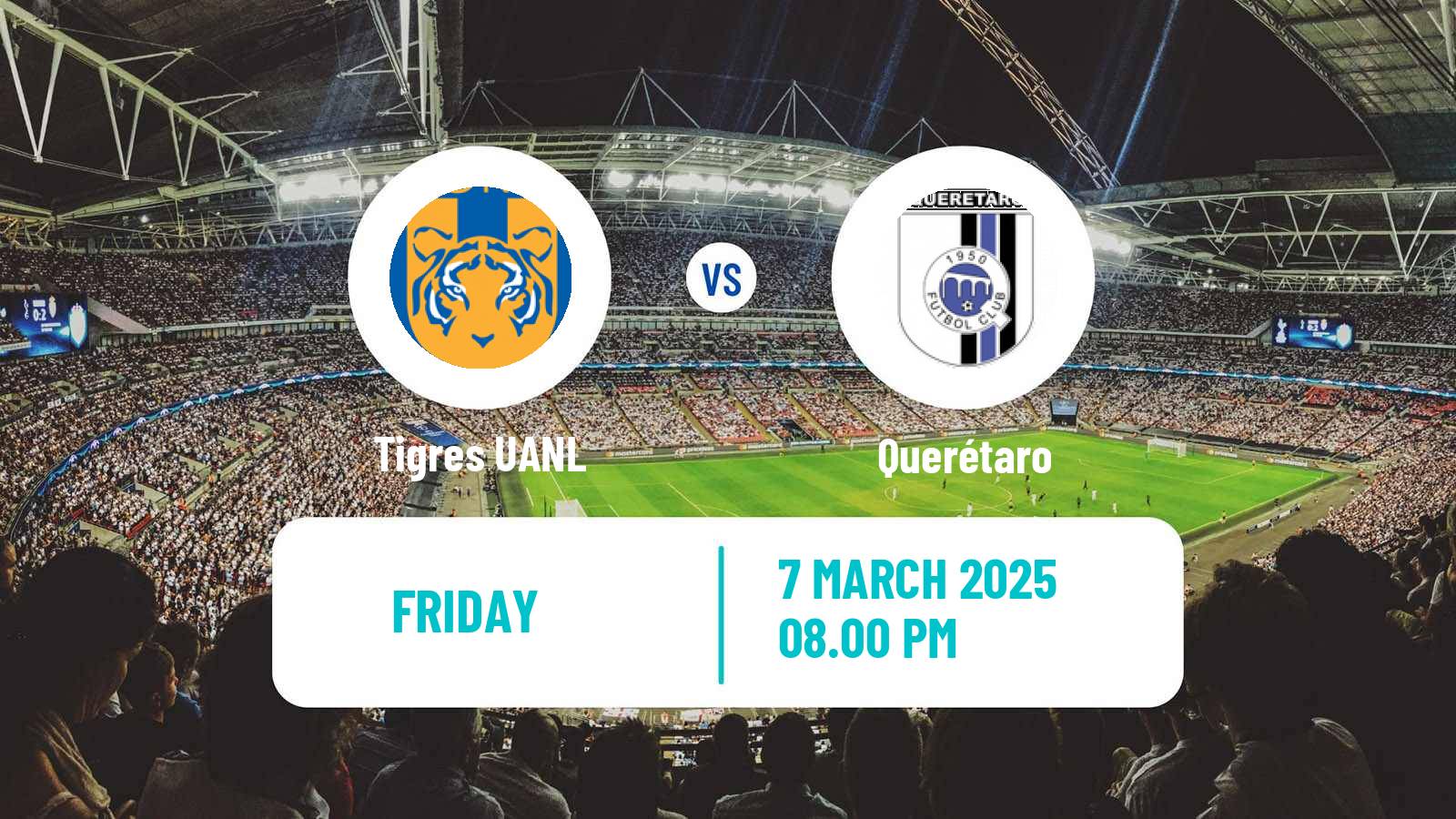 Soccer Mexican Liga MX Tigres UANL - Querétaro