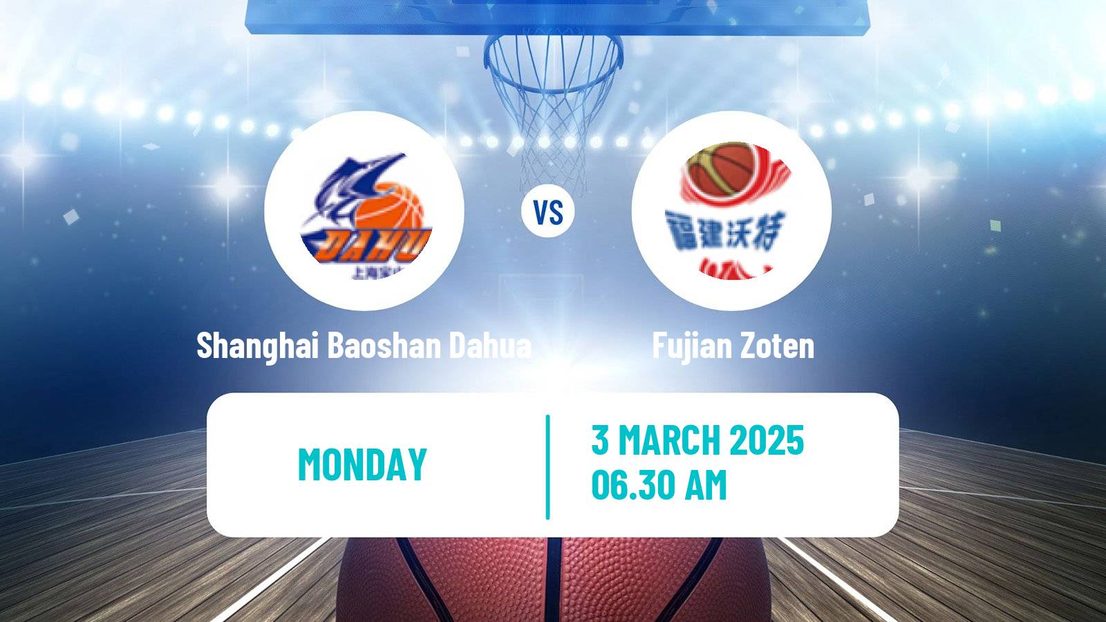 Basketball WCBA Shanghai Baoshan Dahua - Fujian Zoten