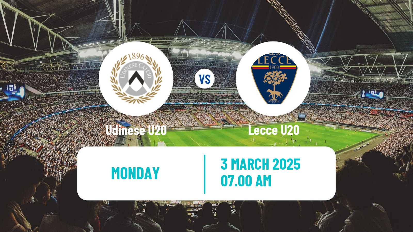 Soccer Italian Primavera 1 Udinese U20 - Lecce U20