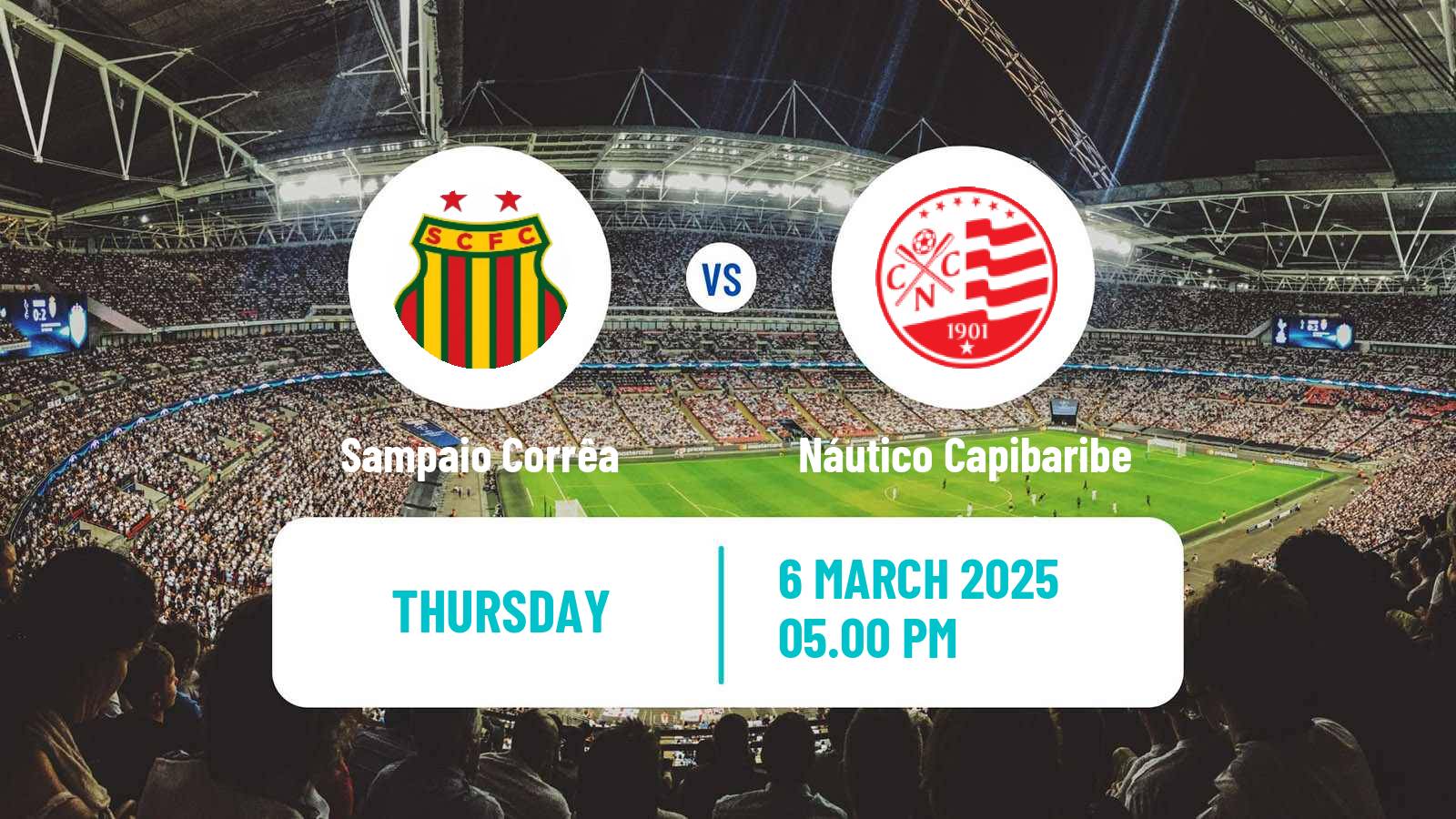 Football Brazilian Copa do Nordeste Sampaio Corrêa - Náutico Capibaribe