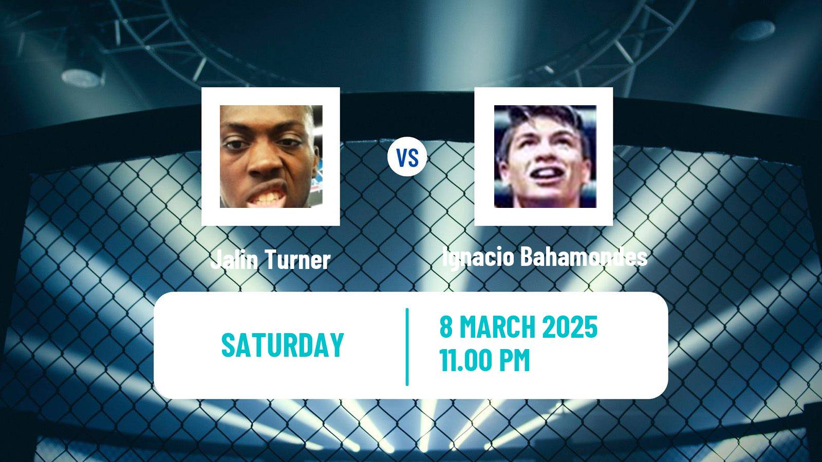 MMA Lightweight UFC Men Jalin Turner - Ignacio Bahamondes