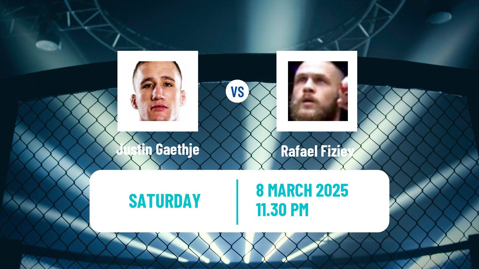 MMA Lightweight UFC Men Justin Gaethje - Rafael Fiziev