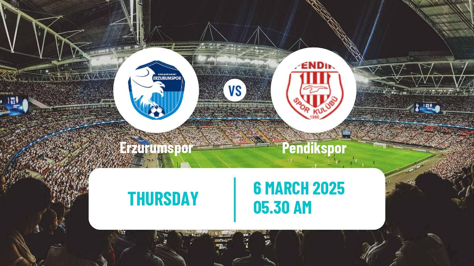 Soccer Turkish First League Erzurumspor - Pendikspor