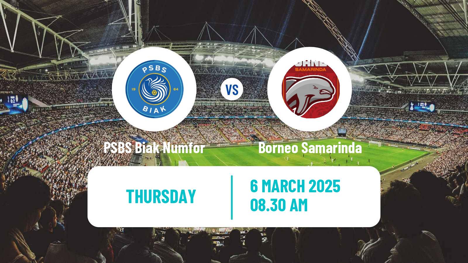 Soccer Indonesian Liga 1 PSBS Biak Numfor - Borneo Samarinda