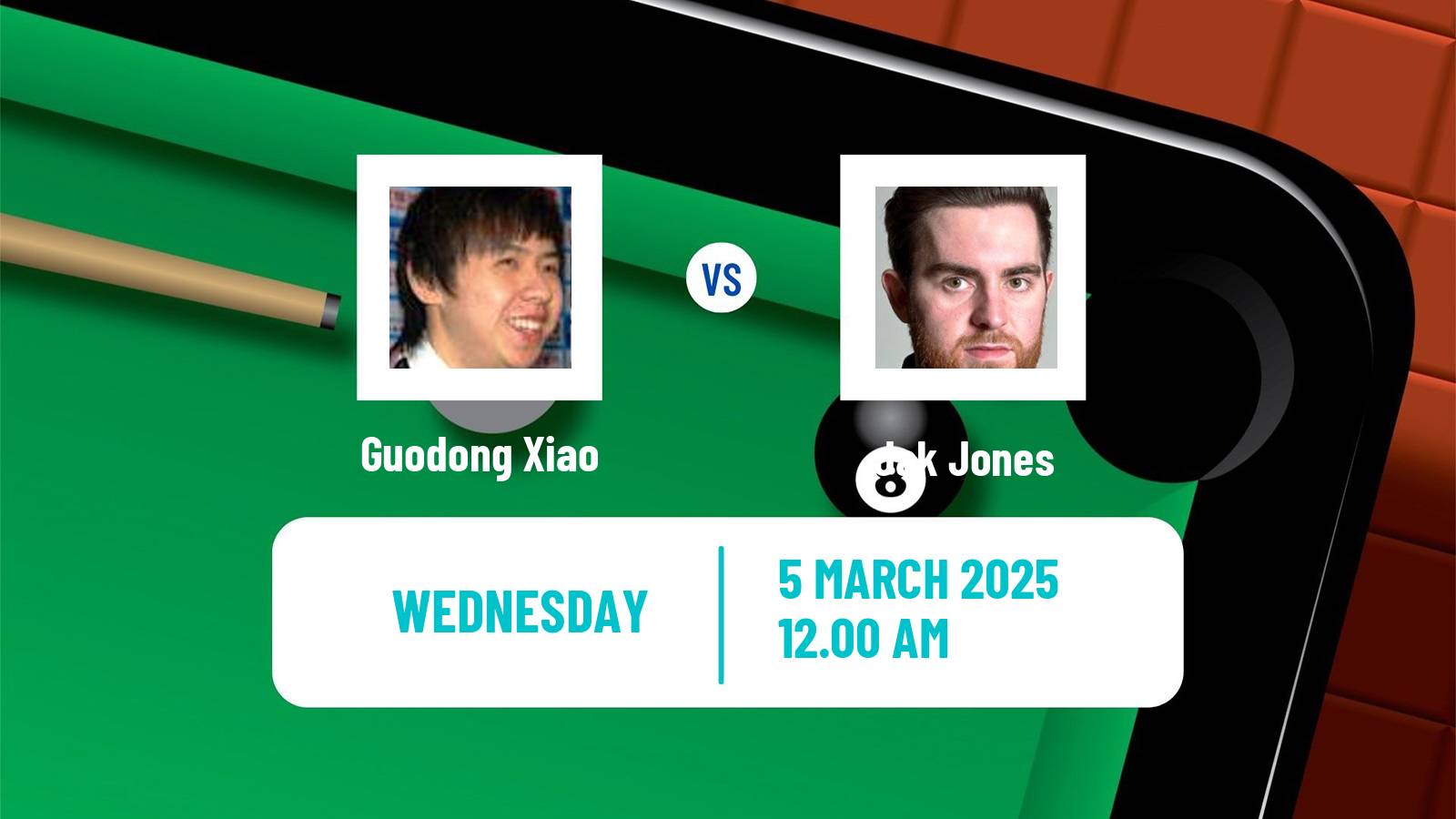 Snooker World Grand Prix Guodong Xiao - Jak Jones