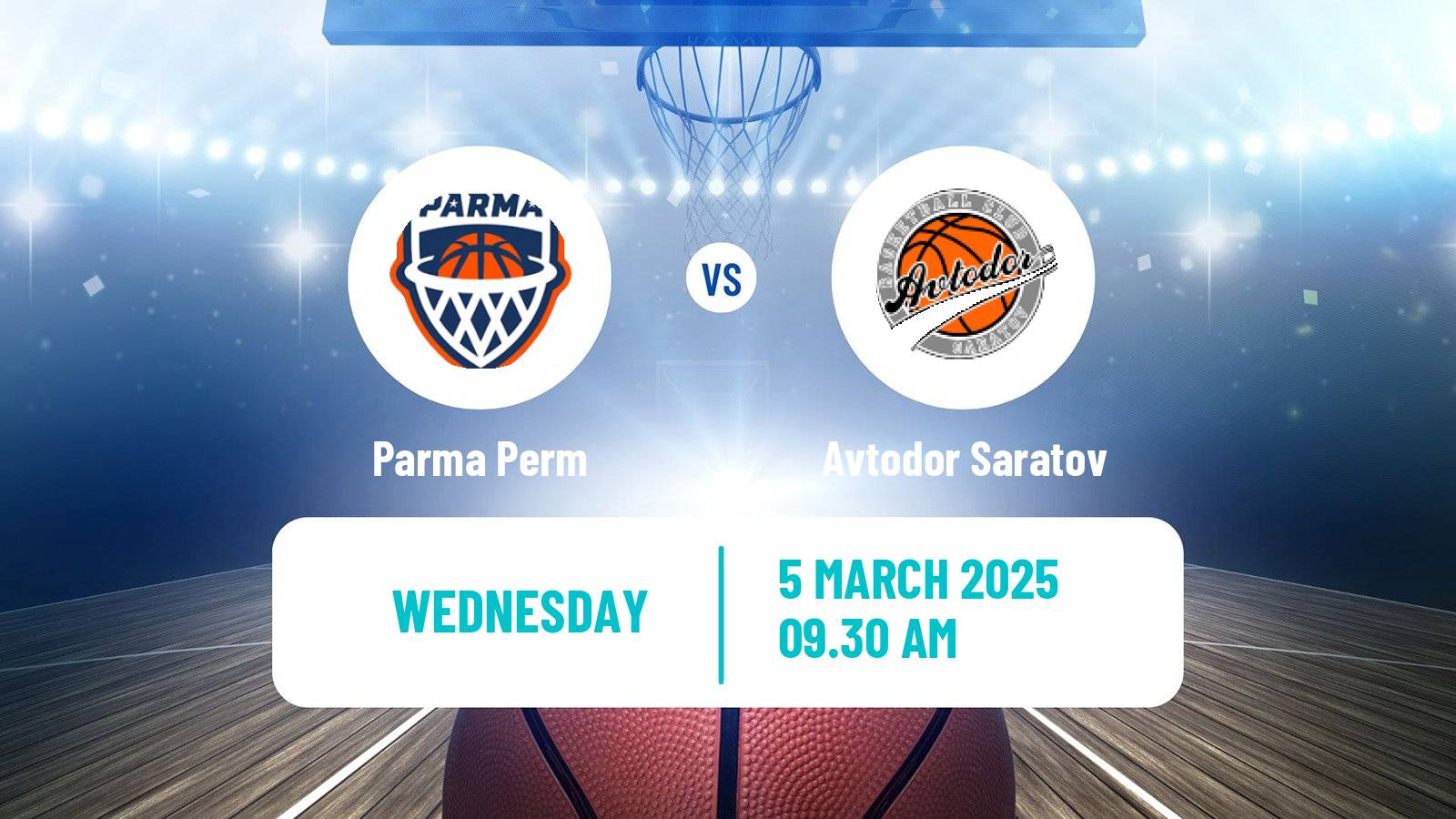 Basketball VTB United League Parma Perm - Avtodor Saratov