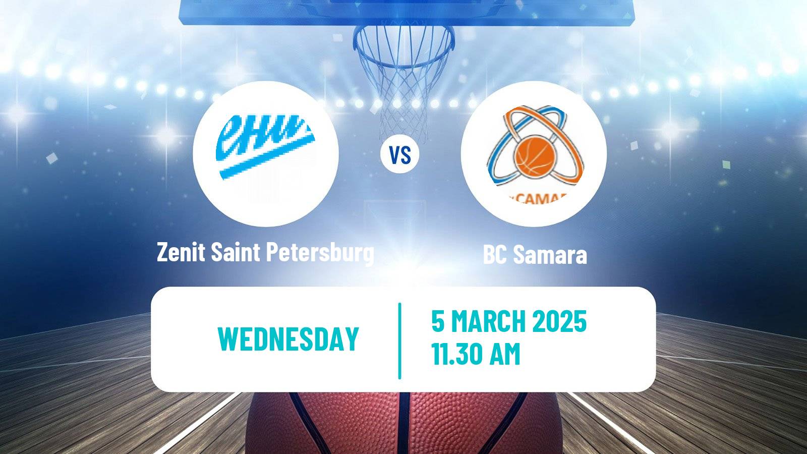 Basketball VTB United League Zenit Saint Petersburg - Samara