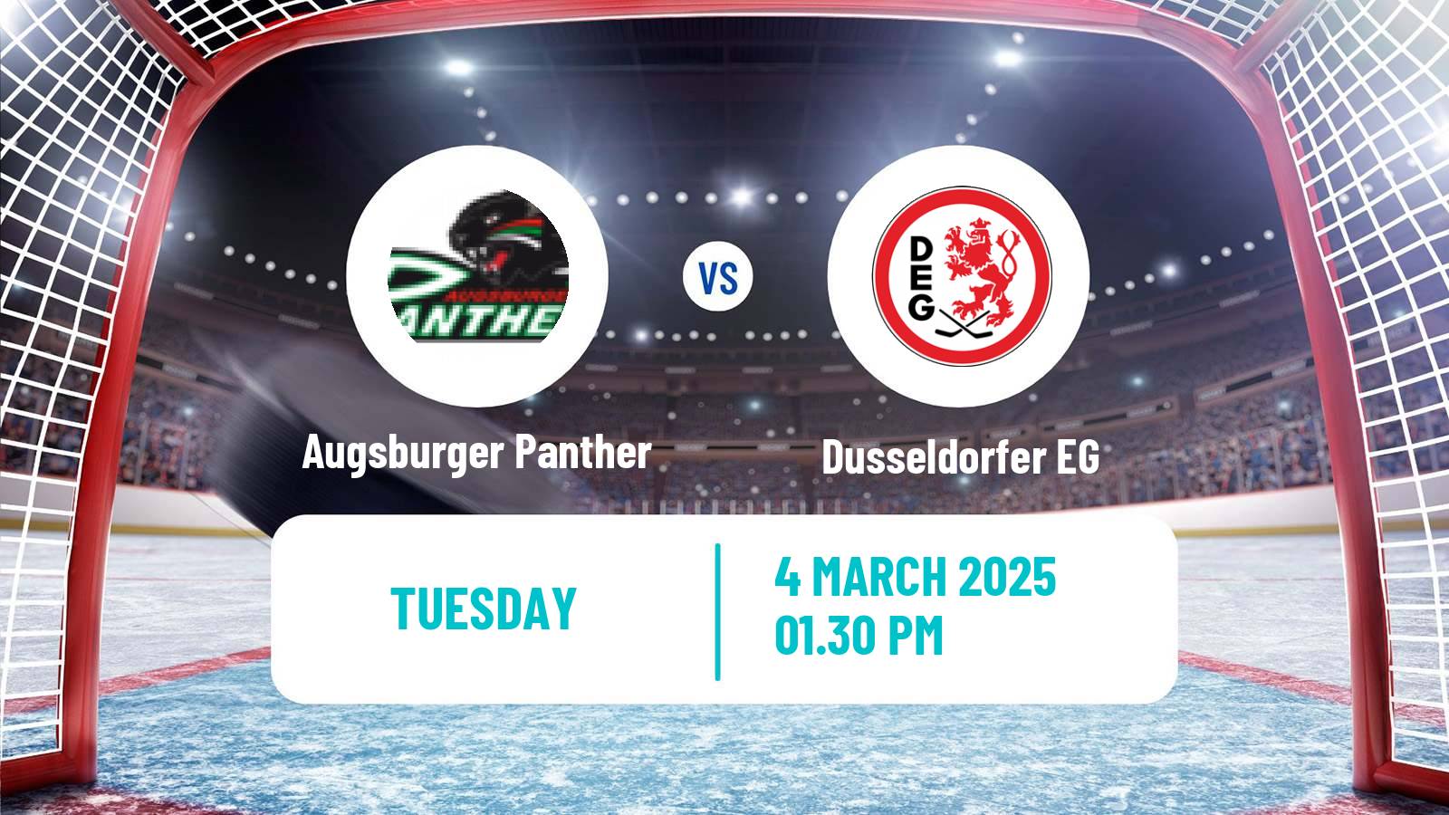 Hockey German Ice Hockey League Augsburger Panther - Dusseldorfer EG