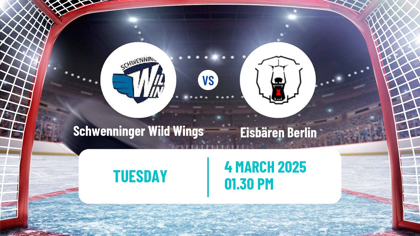 Hockey German Ice Hockey League Schwenninger Wild Wings - Eisbären Berlin