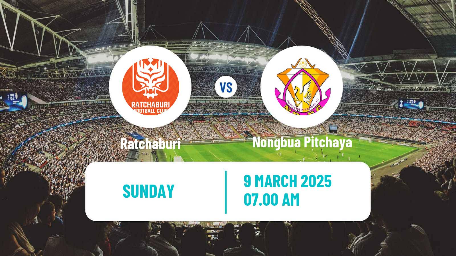 Soccer Thai League 1 Ratchaburi - Nongbua Pitchaya