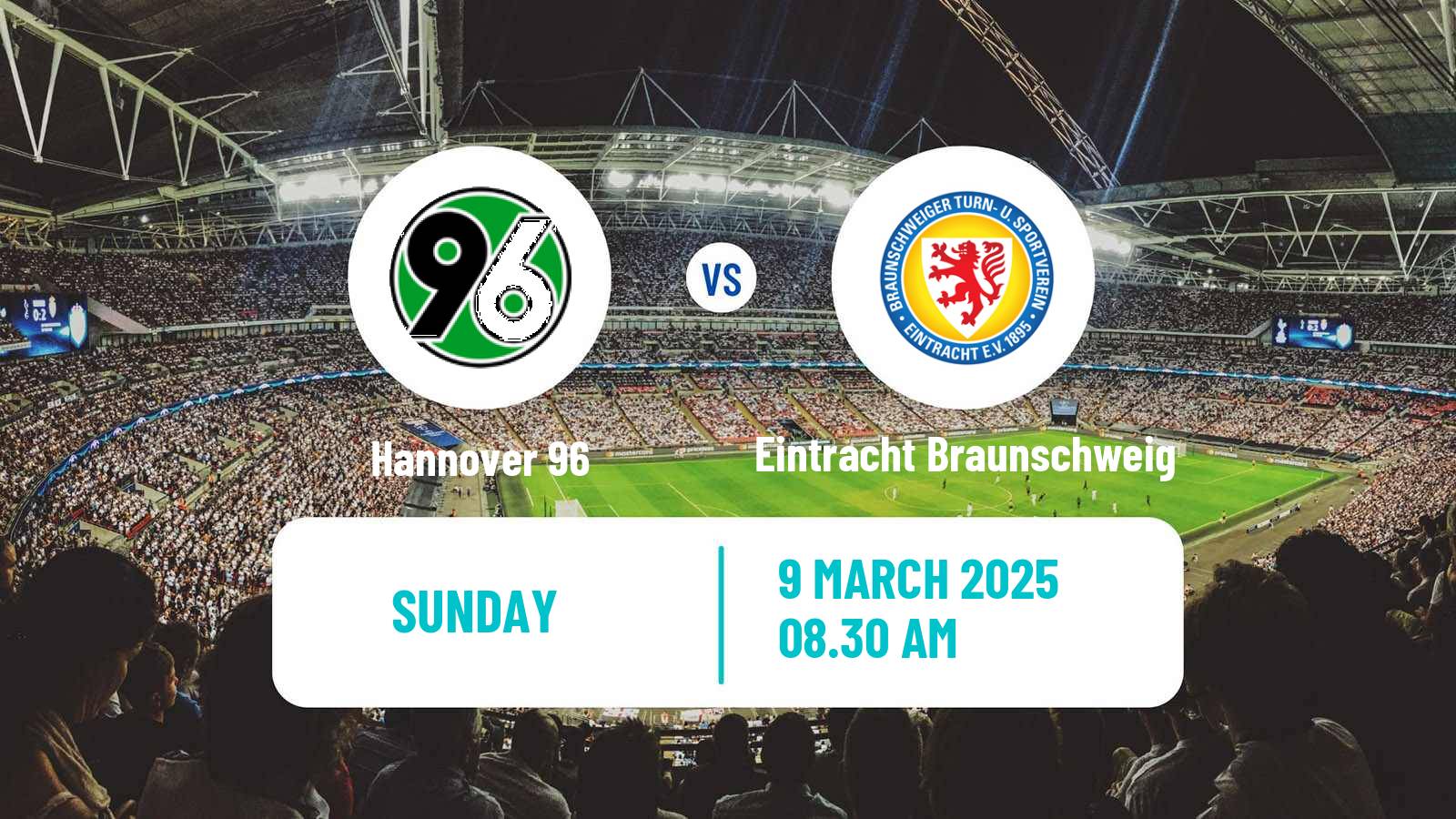 Soccer German 2 Bundesliga Hannover - Eintracht Braunschweig