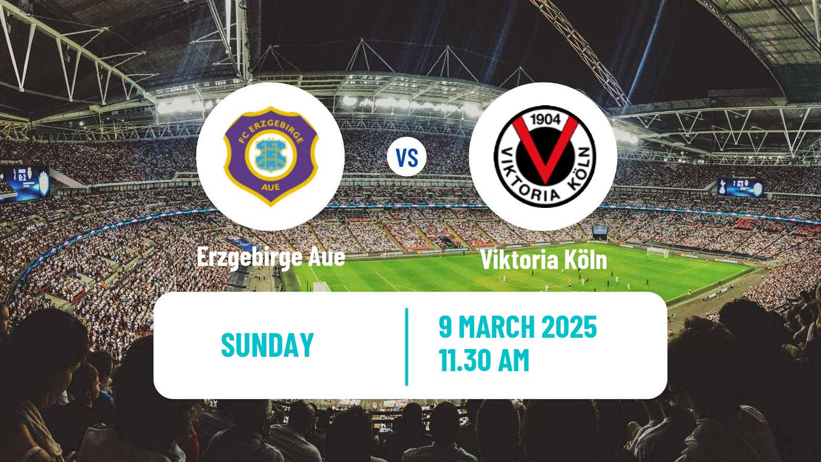 Soccer German 3 Bundesliga Erzgebirge Aue - Viktoria Köln